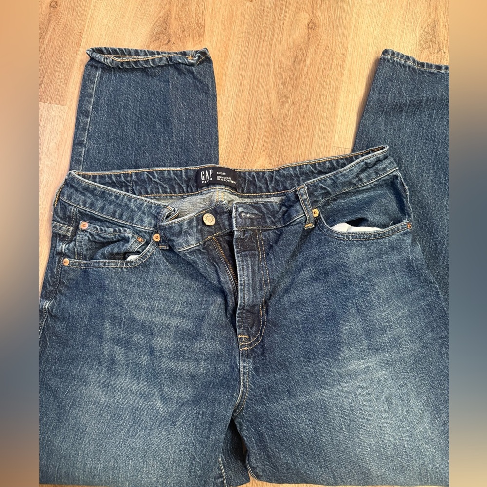 GAP Universal Slim Boyfriend Sz 12 EUC